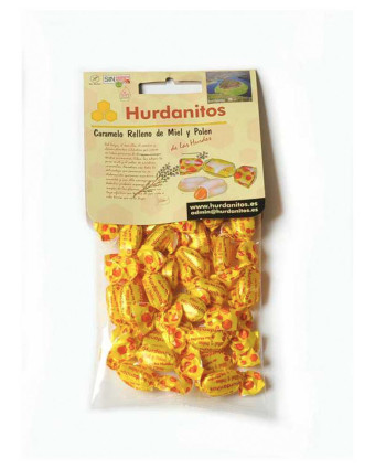 Caramelos Hurdanitos rellenos de Miel y Polen