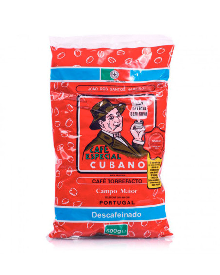 Café Descafeinado Cubano Portugues Torrefacto grano B/500 gr