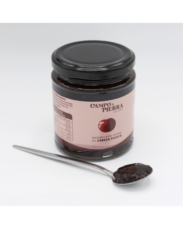 Mermelada de cereza, CAMPO & TIERRA DEL JERTE, 260 gr.