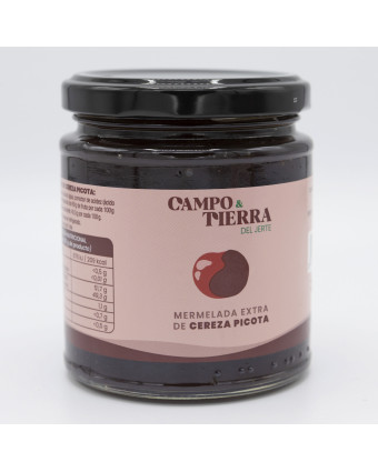 Mermelada de cereza, CAMPO & TIERRA DEL JERTE, 260 gr.
