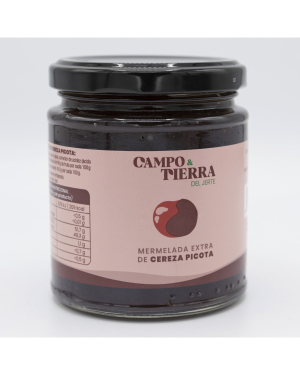 Mermelada de cereza, CAMPO & TIERRA DEL JERTE, 260 gr.