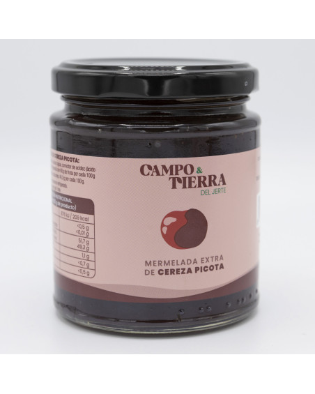 Mermelada de cereza, CAMPO & TIERRA DEL JERTE, 260 gr.